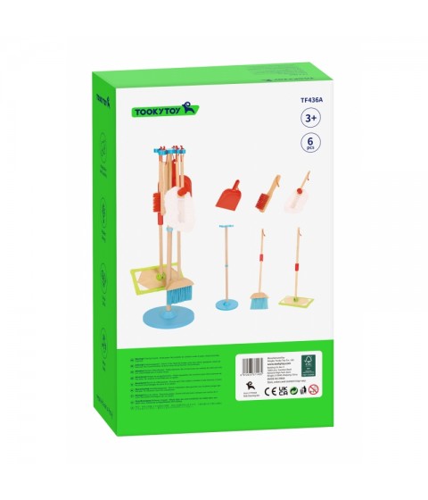 TOOKY TOY medinis valymo rinkinys vaikams, 6 vnt.