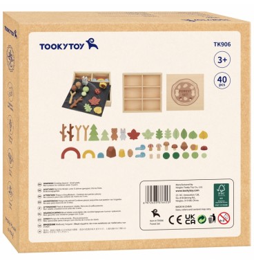 TOOKY TOY ŽAISLŲ Miško Rinkinys Sudedamos Dėlionės Kaladėlės Figūrėlės