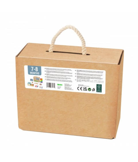 TOOKY TOY Žaislų dėžutė XXL Montessori edukacinė 6in1 sensorinė dėžutė 7-8 mėn.
