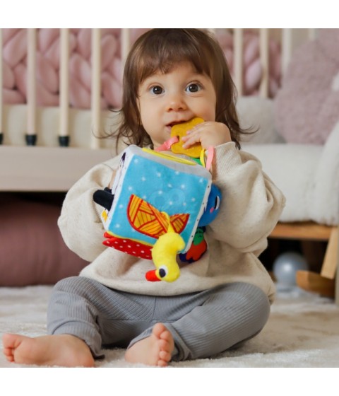TOOKY TOY Žaislų dėžutė XXL Montessori edukacinė 5in1 sensorinė dėžutė 11-12 mėnesių