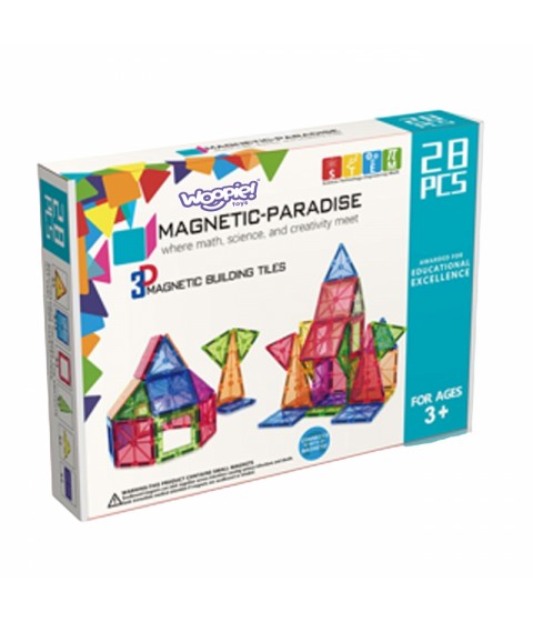 WOOPIE 3D Montessori magnetiniai konstruktoriai