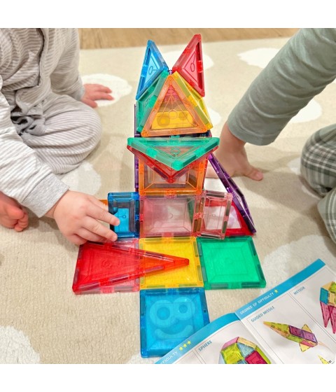 WOOPIE Magnetiniai Montessori statybiniai blokai 3D
