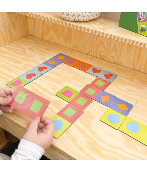 WOOPIE edukacinis žaidimas „Transportas“ Gyvūnai Montessori domino dėlionė