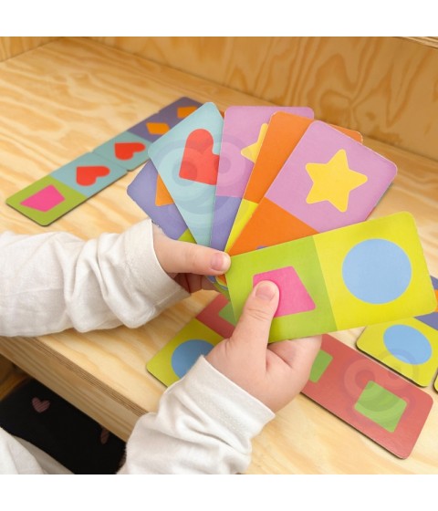WOOPIE edukacinis žaidimas „Transportas“ Gyvūnai Montessori domino dėlionė