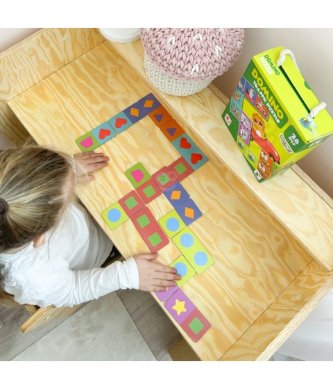 WOOPIE edukacinis žaidimas „Transportas“ Gyvūnai Montessori domino dėlionė