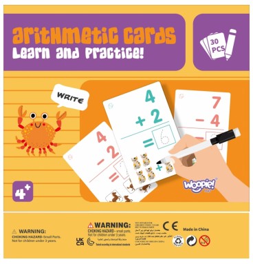 WOOPIE edukacinės kortelės skaičiavimo mokymuisi