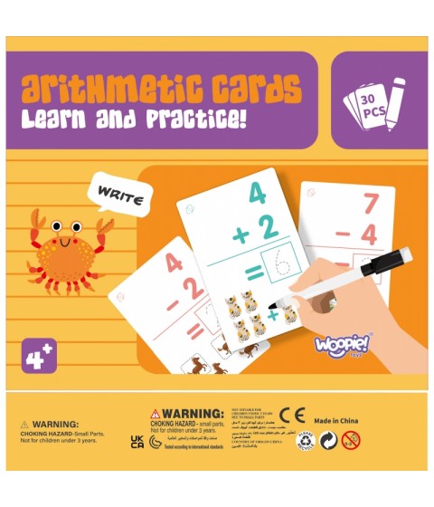 WOOPIE edukacinės kortelės skaičiavimo mokymuisi