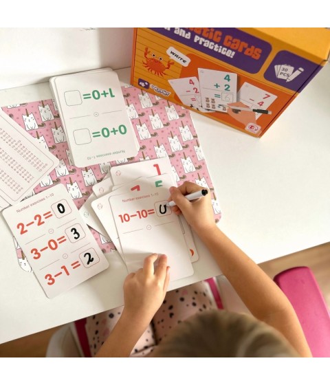 WOOPIE edukacinės kortelės skaičiavimo mokymuisi