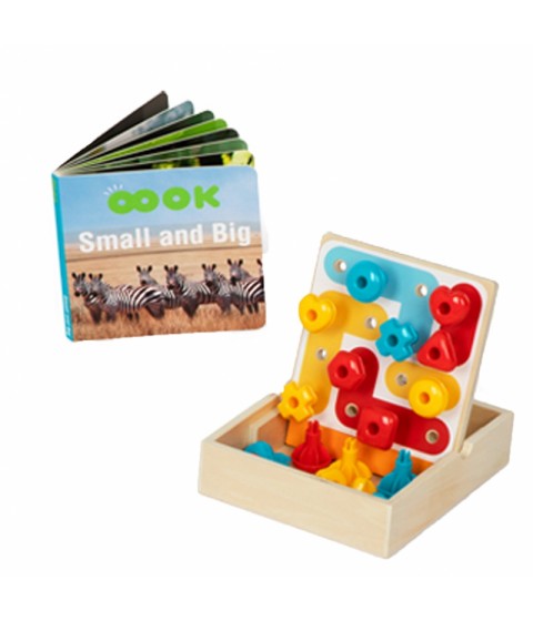 TOOKY TOY Žaislų dėžutė XXL Montessori edukacinė 7in1 sensorinė dėžutė 19-21 mėnesių