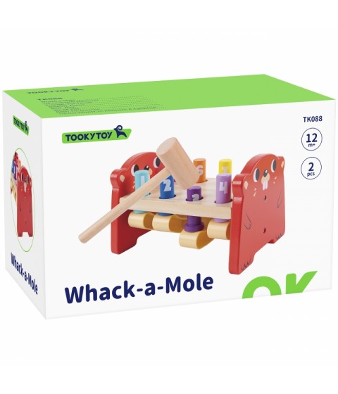 TOOKY TOY spalvingas medinis perforatorius