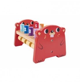 TOOKY TOY spalvingas medinis perforatorius