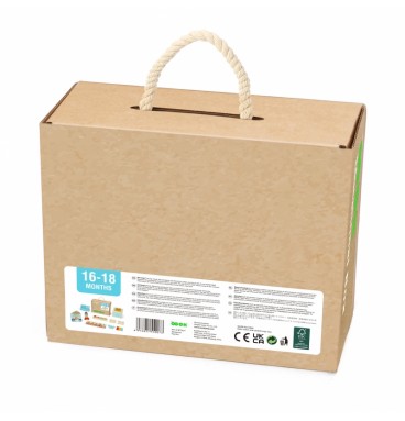 TOOKY TOY Žaislų dėžutė XXL Montessori edukacinė 7in1 sensorinė dėžutė 16-18 mėnesių