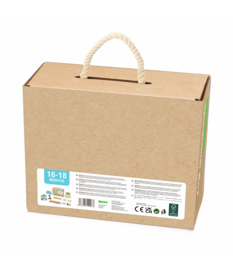 TOOKY TOY Žaislų dėžutė XXL Montessori edukacinė 7in1 sensorinė dėžutė 16-18 mėnesių