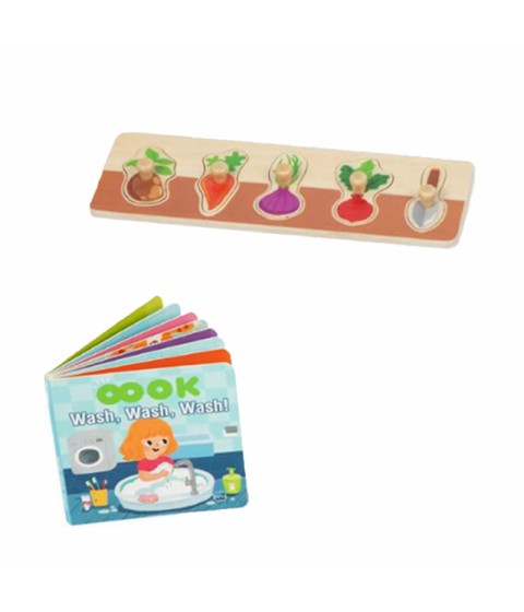 TOOKY TOY Žaislų dėžutė XXL Montessori edukacinė 7in1 sensorinė dėžutė 16-18 mėnesių