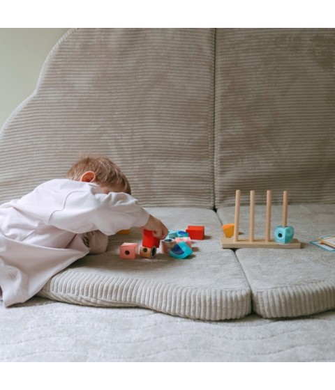 TOOKY TOY kūrybingi mediniai 3D kosminiai kaladėlės krabas