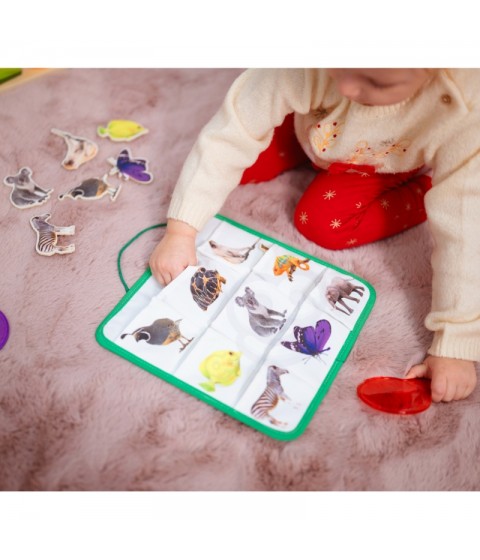 TOOKY TOY Žaislų dėžutė XXL Montessori edukacinė 7in1 sensorinė dėžutė 25-30 mėnesių