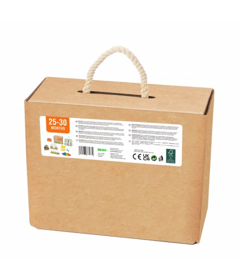 TOOKY TOY Žaislų dėžutė XXL Montessori edukacinė 7in1 sensorinė dėžutė 25-30 mėnesių