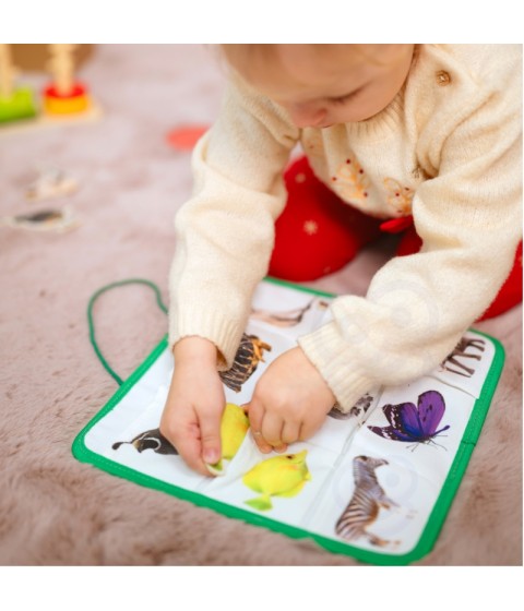 TOOKY TOY Žaislų dėžutė XXL Montessori edukacinė 7in1 sensorinė dėžutė 25-30 mėnesių