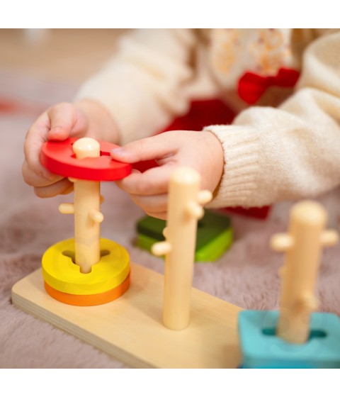 TOOKY TOY Žaislų dėžutė XXL Montessori edukacinė 7in1 sensorinė dėžutė 25-30 mėnesių