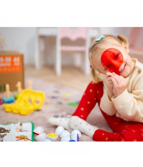 TOOKY TOY Žaislų dėžutė XXL Montessori edukacinė 7in1 sensorinė dėžutė 25-30 mėnesių