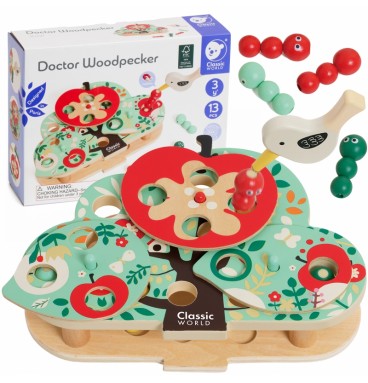 CLASSIC WORLD magnetinis arkadinis žaidimas „Pagauk vabalą“ 16 vnt.