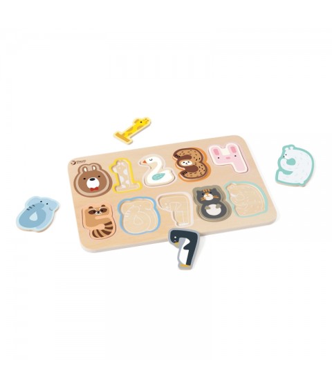 CLASSIC WORLD medinė skaičių dėlionė Montessori skaičiai 11 vnt.