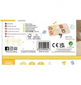 CLASSIC WORLD medinė skaičių dėlionė Montessori skaičiai 11 vnt.
