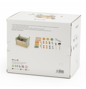 VIGA PolarB Mini Workshop 2in1 įrankių dėžės medinis rinkinys