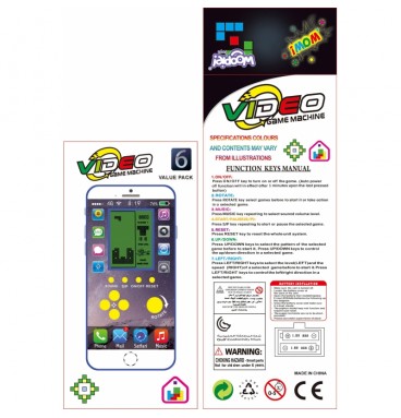 WOOPIE elektroninis mini Tetris žaidimas kišeninėje versijoje