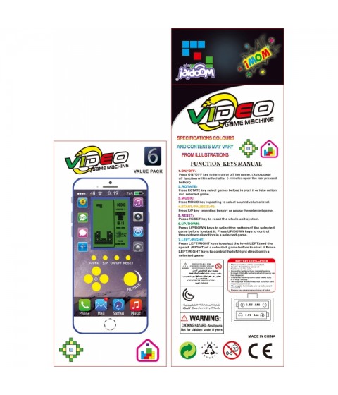 WOOPIE elektroninis mini Tetris žaidimas kišeninėje versijoje