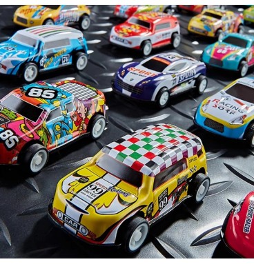 WOOPIE lenktyninių automobilių rinkinys, automobiliai dėžėje, 50 vnt.