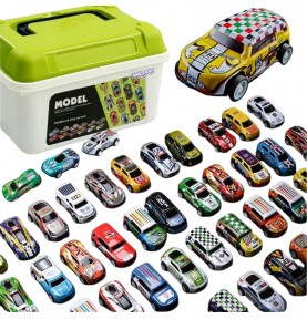WOOPIE lenktyninių automobilių rinkinys dėžutėje, 30 vnt.