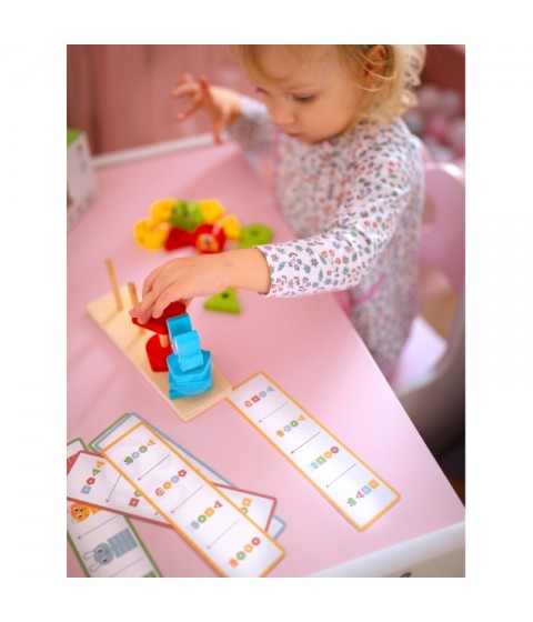 WOOPIE GREEN Montessori dėlionė Piramidė Gyvūnai 27 detalės FSC