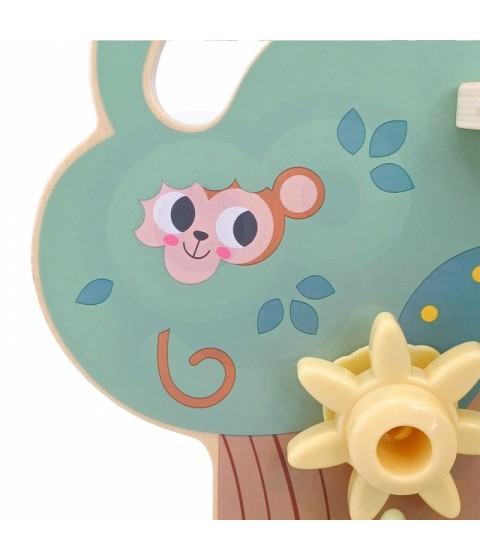 WOOPIE GREEN Montessori kamuoliukų takelis-aktyvumo medis 4 viename FSC