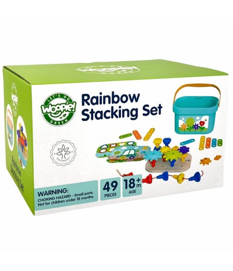 WOOPIE GREEN Montessori 12 viename variklio konstruktoriaus dėžė FSC