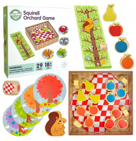 WOOPIE GREEN Šeimos stalo žaidimas „Voverė sode“ FSC