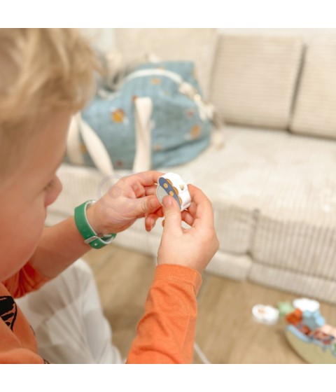 TOOKY TOY Medinis dėlionės rinkinys „Cosmic Miegantis mėnulis“ Montessori Kosmosas