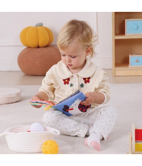 TOOKY TOY Žaislų dėžutė XXL Montessori edukacinė 6in1 sensorinė dėžutė 5-6 mėn.