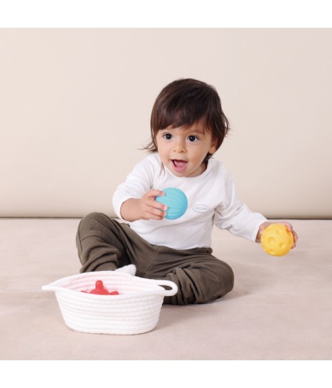TOOKY TOY Žaislų dėžutė XXL Montessori edukacinė 6in1 sensorinė dėžutė 5-6 mėn.
