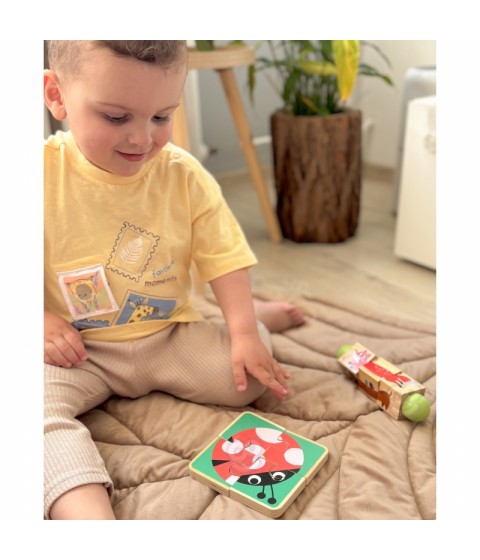 TOOKY TOY Žaislų dėžutė XXL Montessori edukacinė 7in1 sensorinė dėžutė 22-24 mėnesių