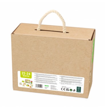 TOOKY TOY Žaislų dėžutė XXL Montessori edukacinė 7in1 sensorinė dėžutė 22-24 mėnesių