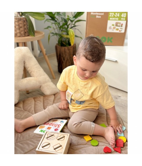 TOOKY TOY Žaislų dėžutė XXL Montessori edukacinė 7in1 sensorinė dėžutė 22-24 mėnesių