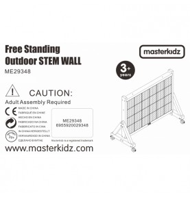 MASTERKIDZ medinė sieninė lenta XXL mokslinė kūrybinė STEM SIENA lauko