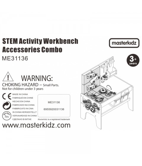 MASTERKIDZ STEM darbastalio priedų rinkinys, 111 vnt.