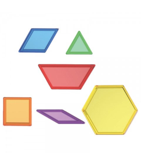 MASTERKIDZ Montessori tangram mozaikos kaladėlių rinkinys, 140 vnt.