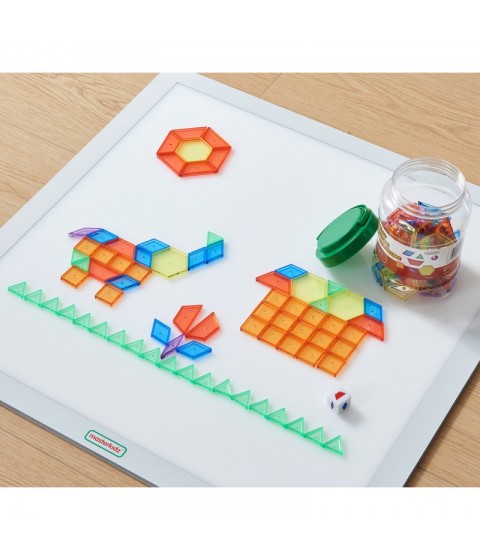 MASTERKIDZ Montessori tangram mozaikos kaladėlių rinkinys, 140 vnt.