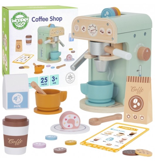 WOOPIE GREEN medinis kavos virimo aparatas saldumynams Barista 25 vnt.