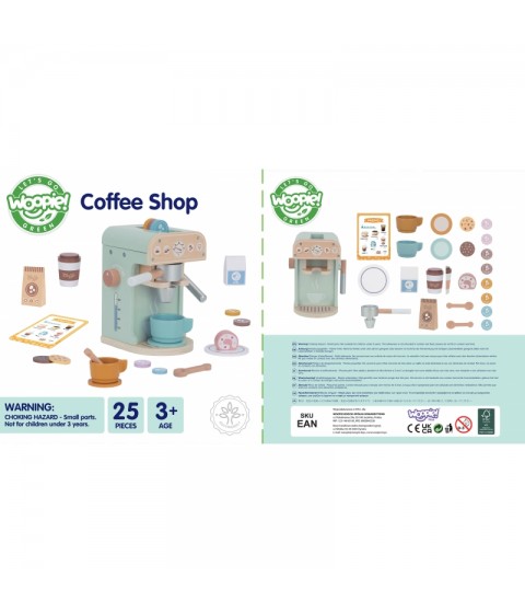 WOOPIE GREEN medinis kavos virimo aparatas saldumynams Barista 25 vnt.