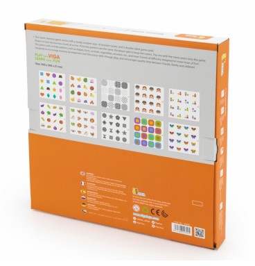 „Viga Memory“ – atspėk paveikslėlius, atminties žaidimas, 10 Montessori kortelių
