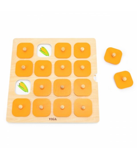 „Viga Memory“ – atspėk paveikslėlius, atminties žaidimas, 10 Montessori kortelių